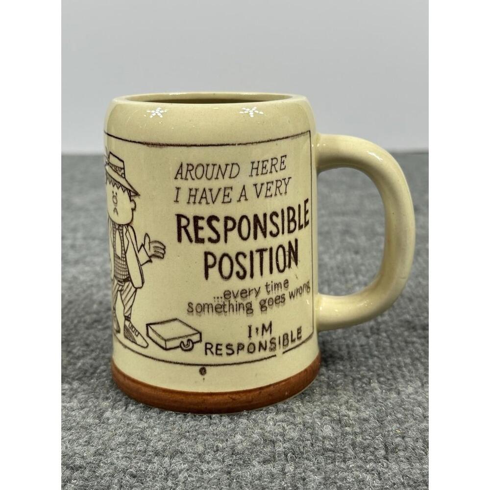 Responsible Position Coffee Mug 16 oz Every Time Something Goes Wrong‎ Giftcraft